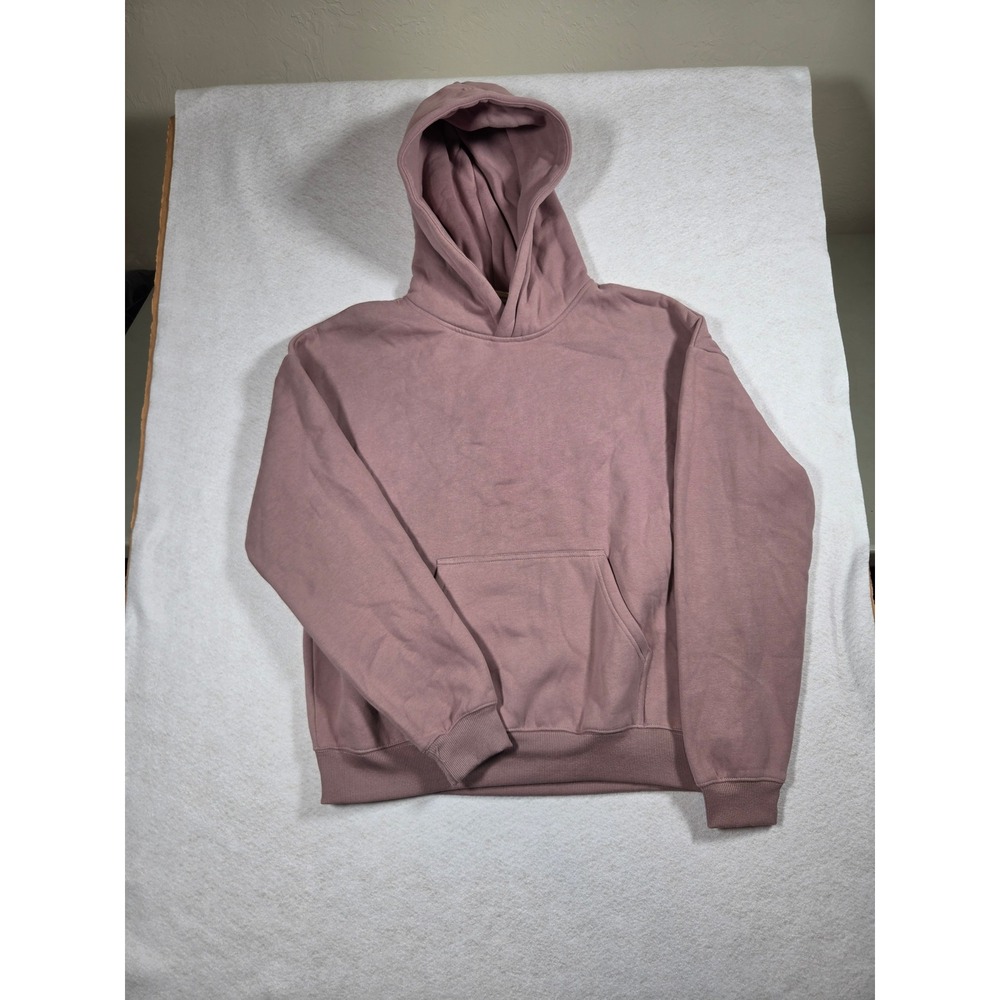 Comfrt Medium Dusty Rose Lounge Hoodie Cozy Minimalist Pullover NWOT